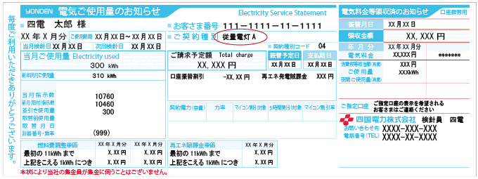 お手元にあなたの検針票をご用意しましょう